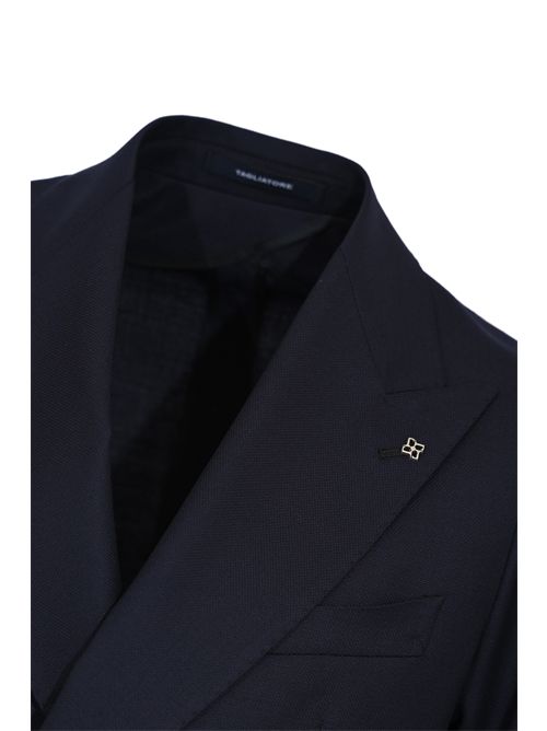 Giacca doppiopetto in lana vergine Blu Tagliatore | 1SMC20K 060069 B50401254